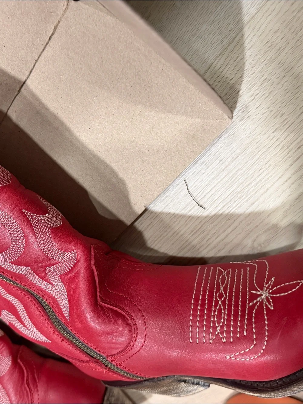 Liberty Black Over the knee Red boots